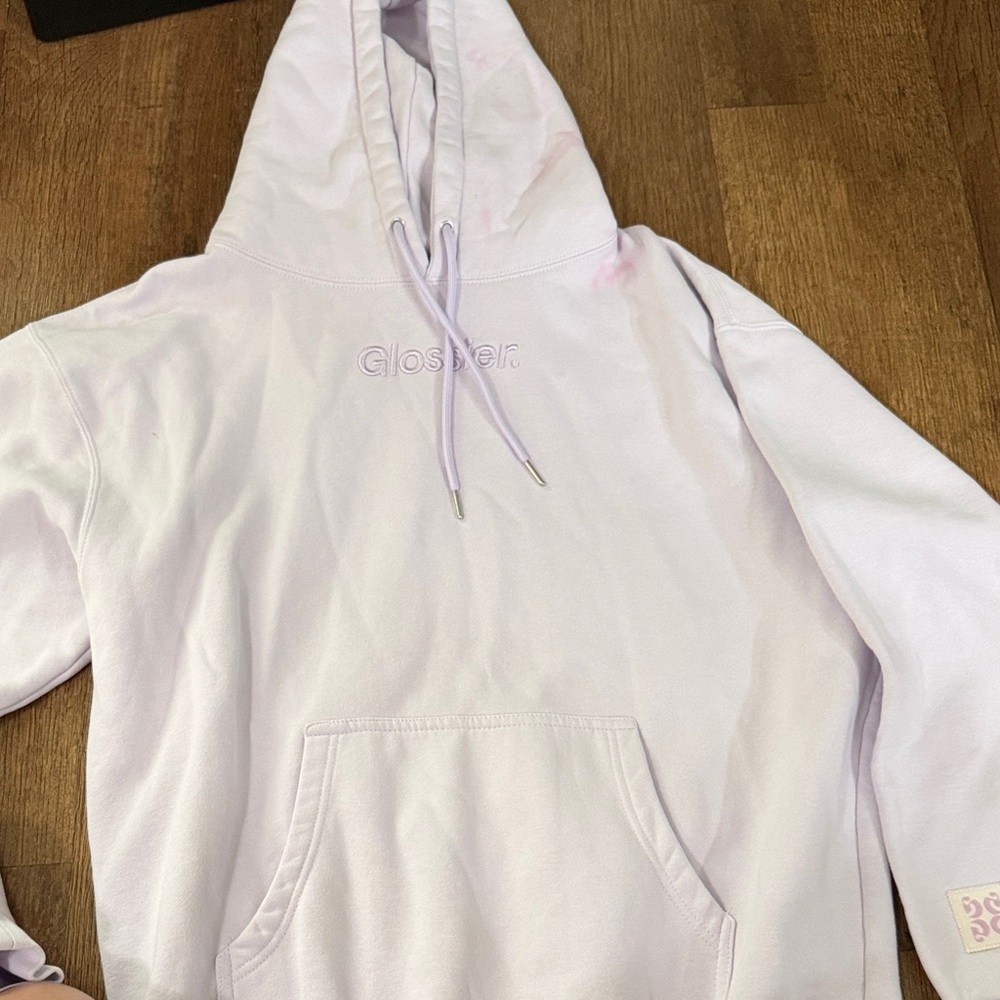 Glossier Light Purple Hoodie